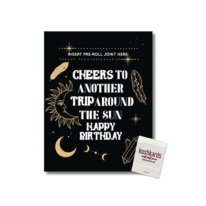 Cheers to Another Trip Around the World Greeting Card w/Matchbook