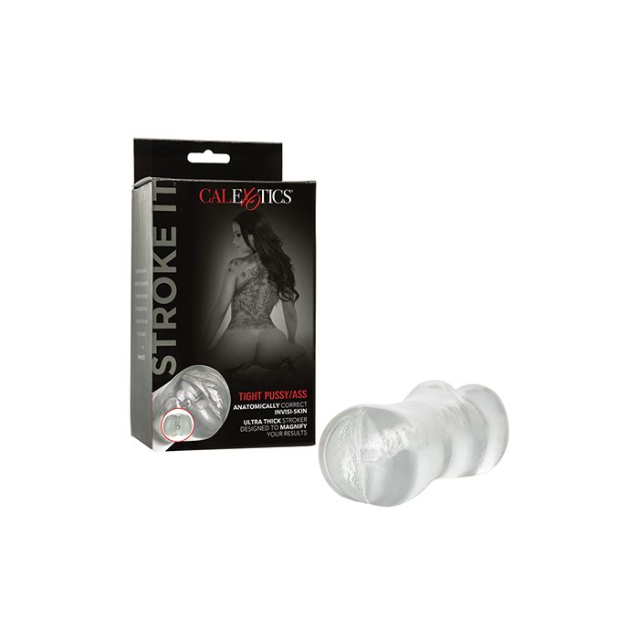 Stroke It Tight Pussy & Ass Masturbator - Clear